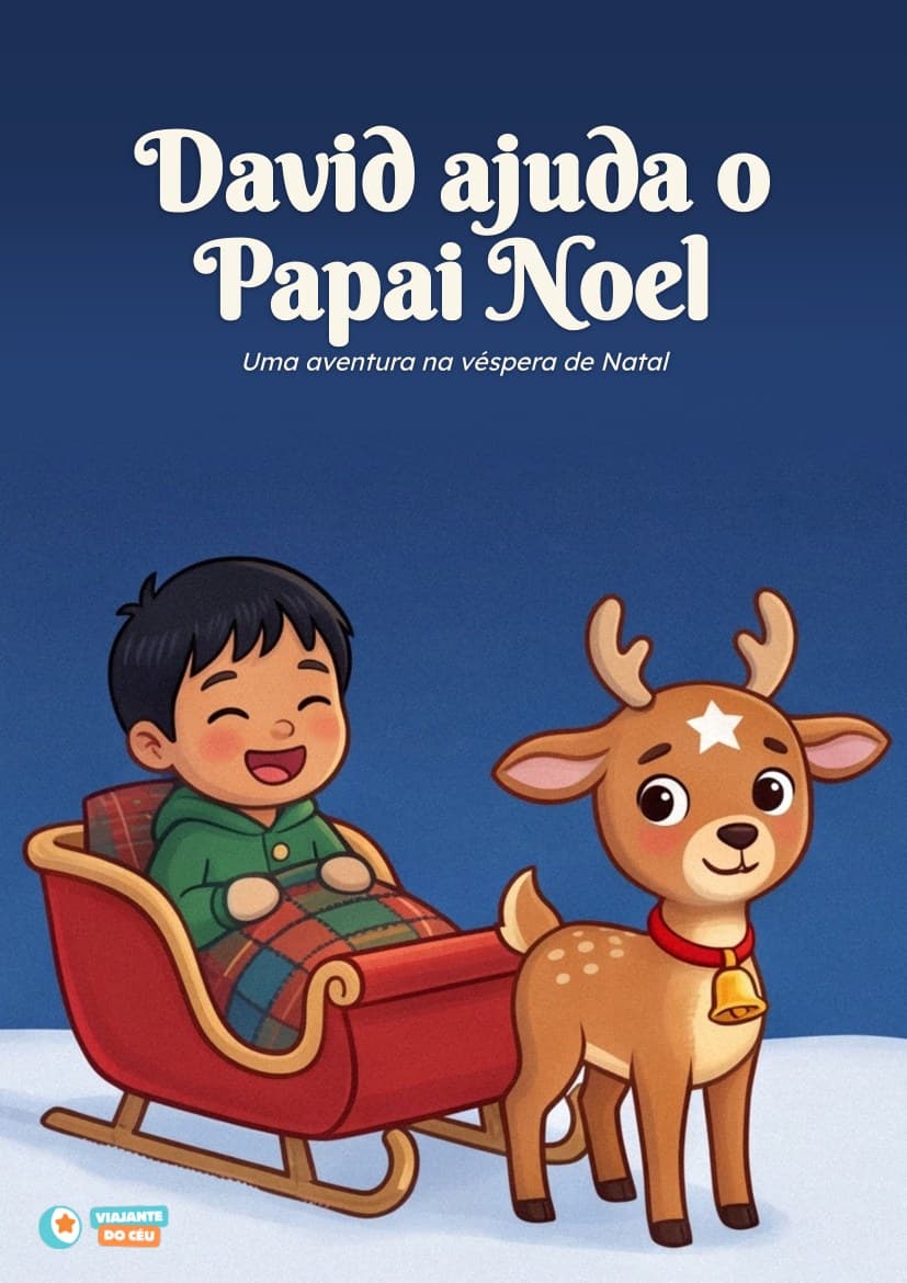 Capa do livro Ajudante do Papai Noel personalizado