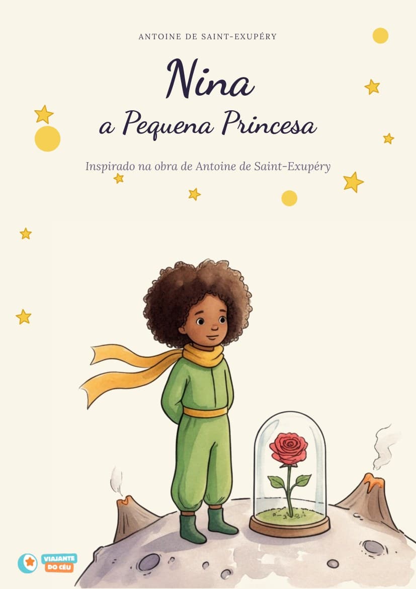 Capa do livro O Pequeno Príncipe personalizado