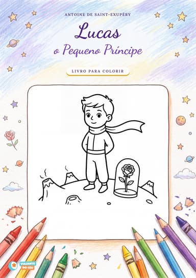 O Pequeno Príncipe para colorir: livro personalizado