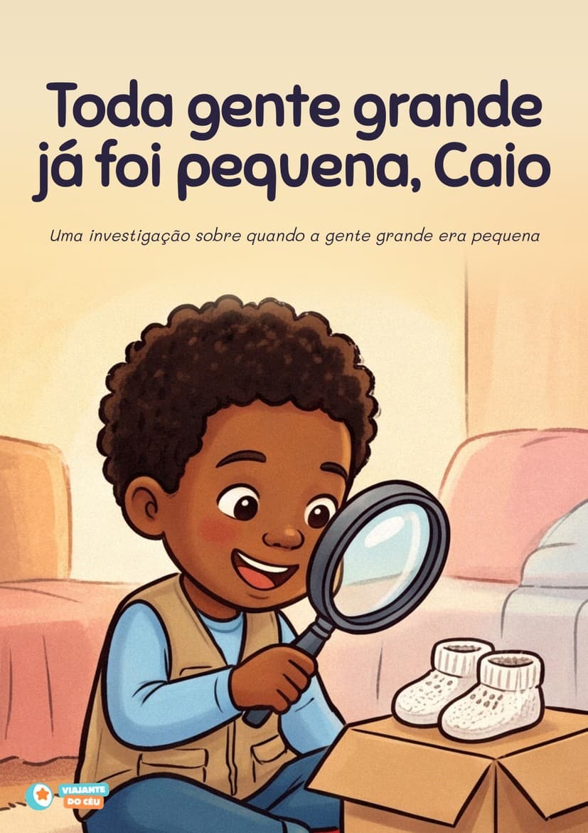 Capa do livro Toda gente grande já foi pequena personalizado