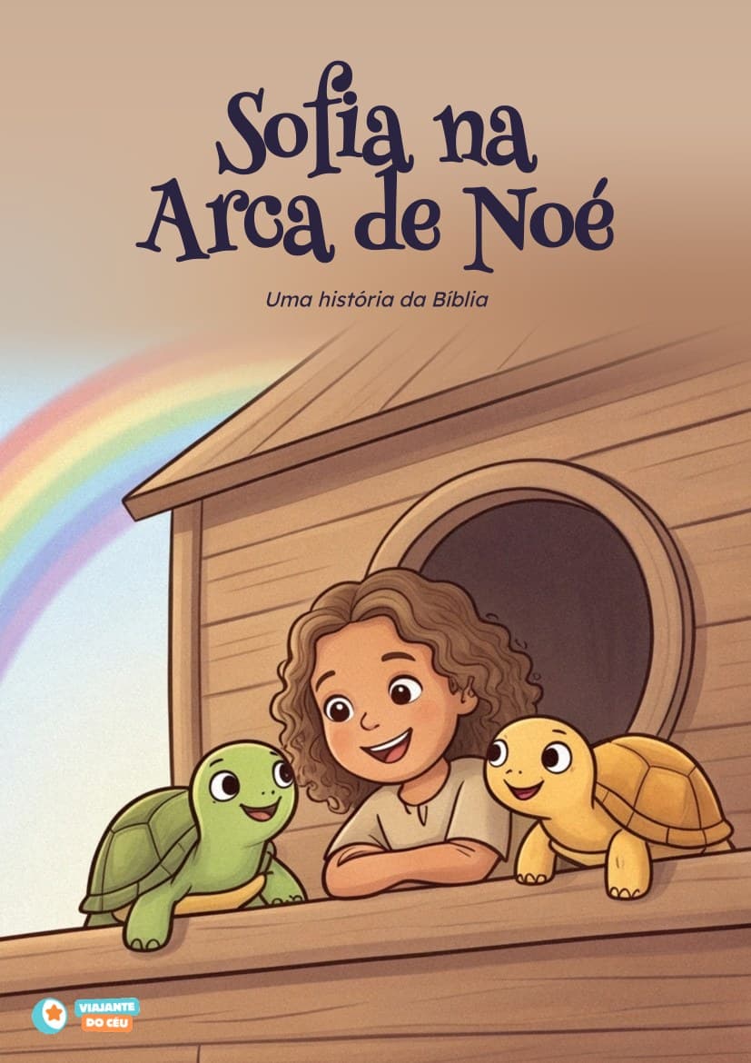 Capa do livro Na Arca de Noé personalizado