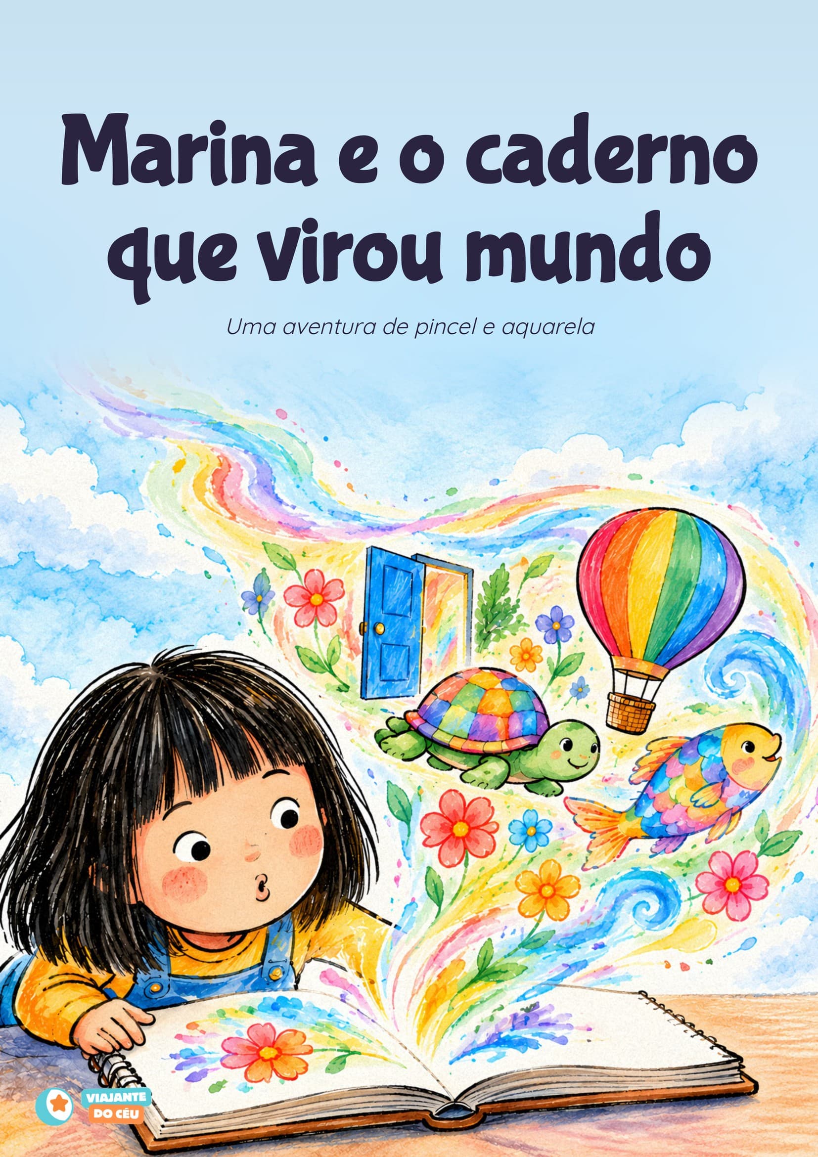 Capa do livro O caderno que virou mundo personalizado