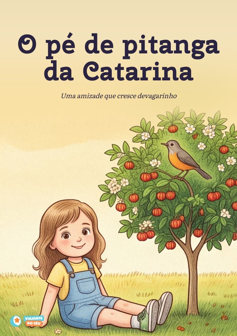 Capa do livro O pé de pitanga personalizado