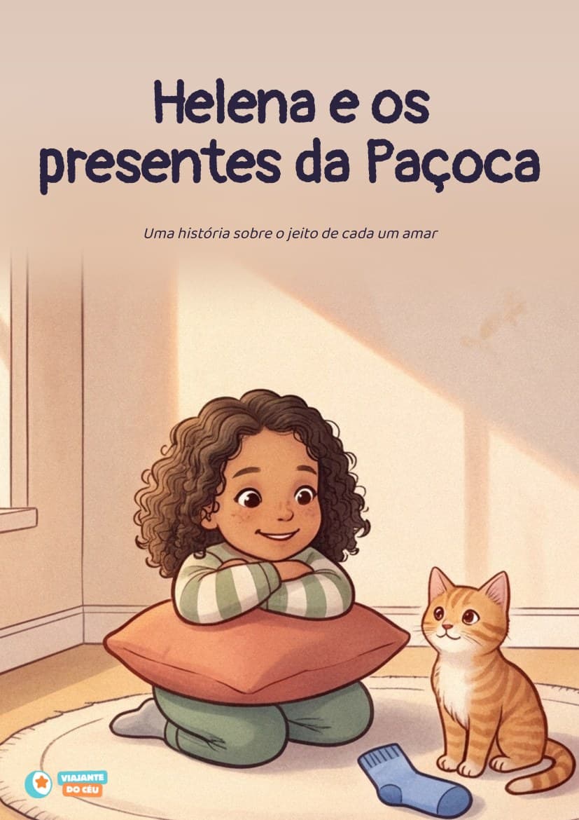 Capa do livro Os presentes do gato personalizado